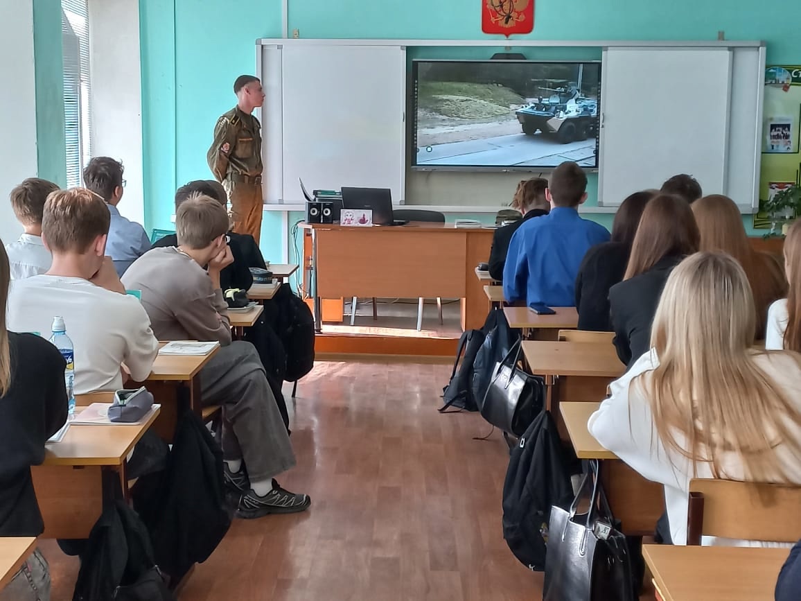 Профориентационная встреча старшеклассников с курсантами ВА РВСН им. Петра Великого.